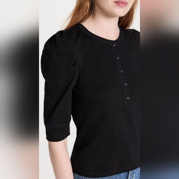 NWT Rebecca Minkoff Janine S/S Henley - Picture 6 of 9